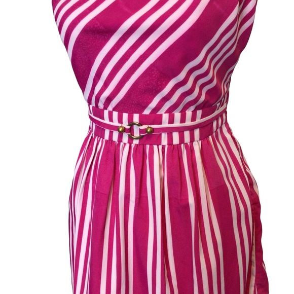 Southern Frock One Shoulder Pink and White dress size Small - Picture 3 of 7
